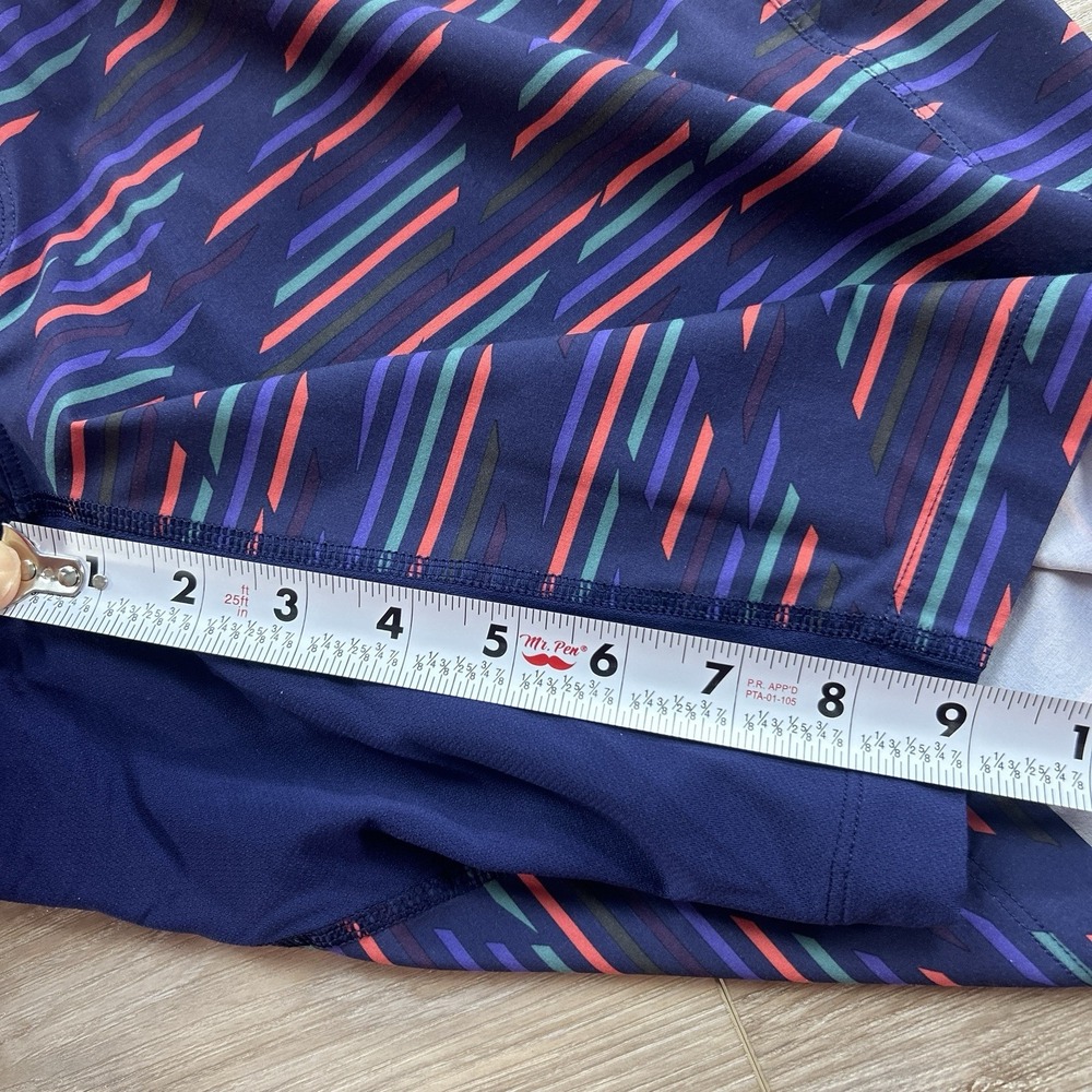 Lululemon Mens Medium T.H.E. Shorts Liner Drawstring Waist Athleisure Stripe - Picture 11 of 12